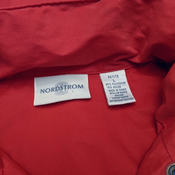 NORDSTROM Super Soft Anorak Jacket, Coral Pink, L - Picture 5 of 5